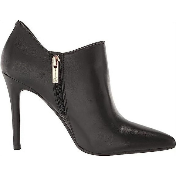 Jessica Simpson Womens Luela Pointed Toe Black Ankle Boots - Picture 3 of 5